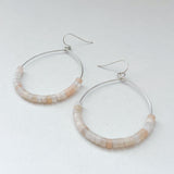 Red Aventurine Hoops