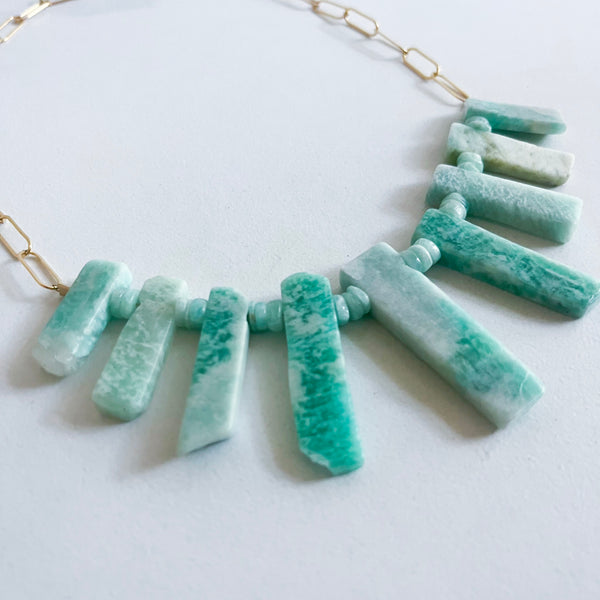 Amazonite Statement Necklace