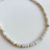 Long Lace Agate Necklace