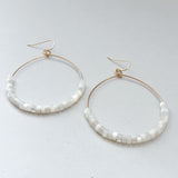 Mother of Pearl Hoops