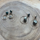 Gold Filled Hoops with Studs