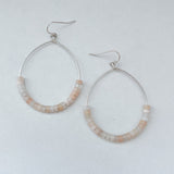 Red Aventurine Hoops