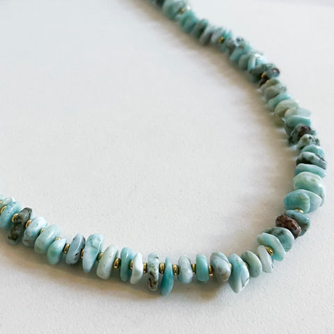 Larimar  Layering Necklace