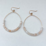 Red Aventurine Hoops