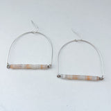 Red Adventurine U Bar Earrings