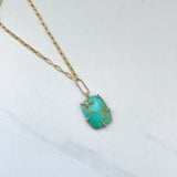 14k Gold Filled Turquoise Necklace
