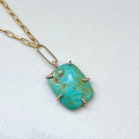 14k Gold Filled Turquoise Necklace