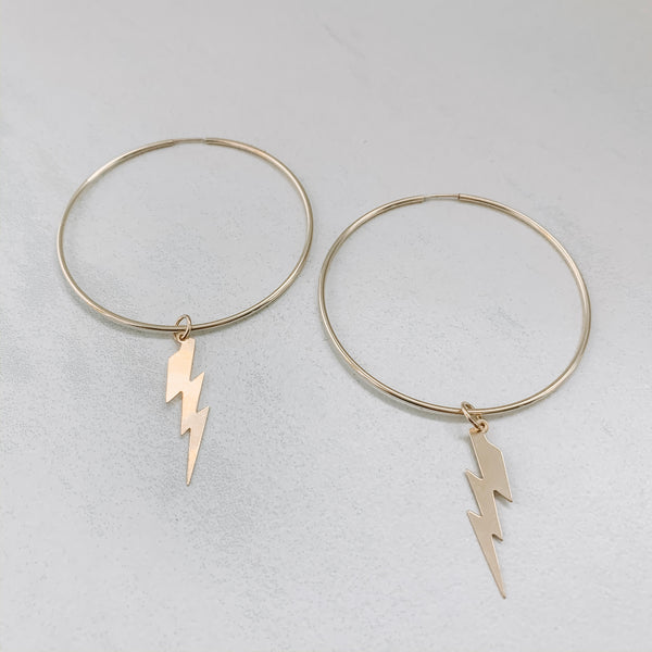 CHARMER HOOP: LIGHTENING BOLT