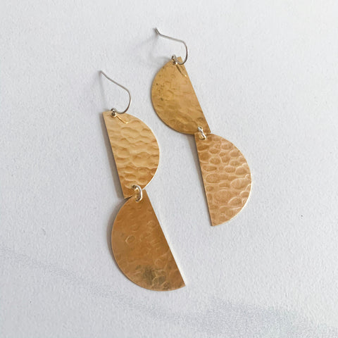 Reversed Half Moon Earring