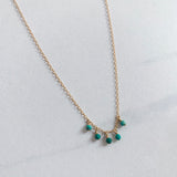 Chrysocolla 5 Bead Necklace