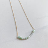 Jade Bead Bar Necklace