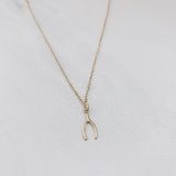 CHARMER NECKLACE: WISHBONE