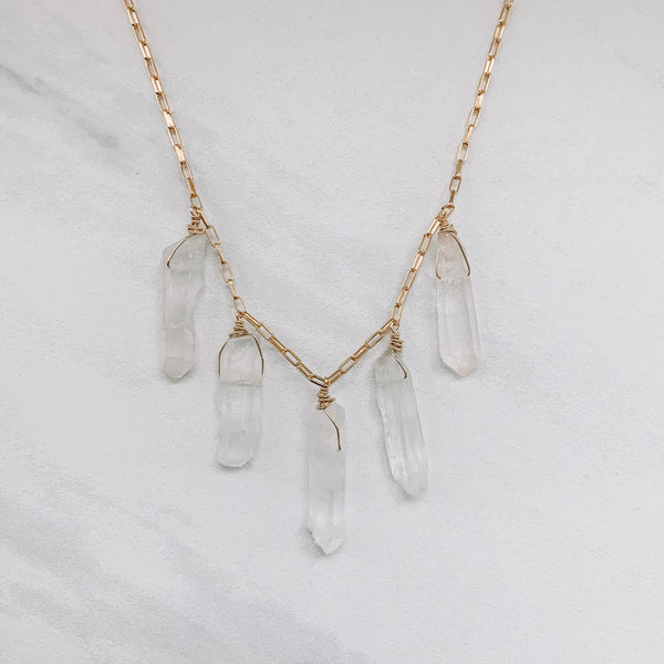 CRYSTAL POINTS NECKLACE