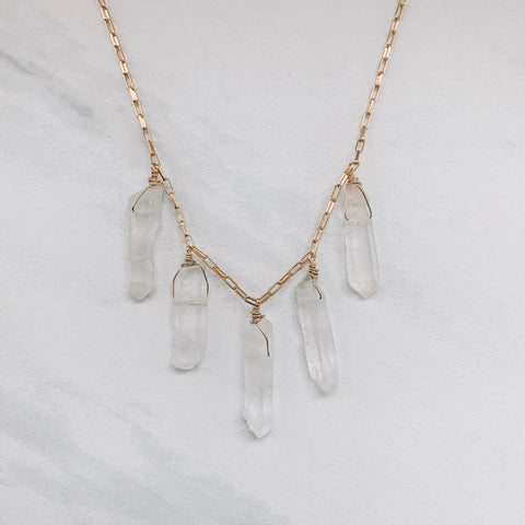 CRYSTAL POINTS NECKLACE