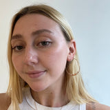 Micro Bead Hoops in Sunstone