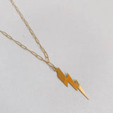 Elongated Bolt Necklace