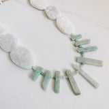 Scout Statement Necklace - Druzy and Jade