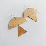 Half Moon and Triangle Earring