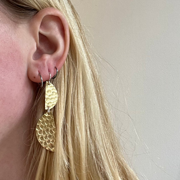 Reversed Half Moon Earring