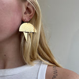 Half Moon and Double Spike Earring