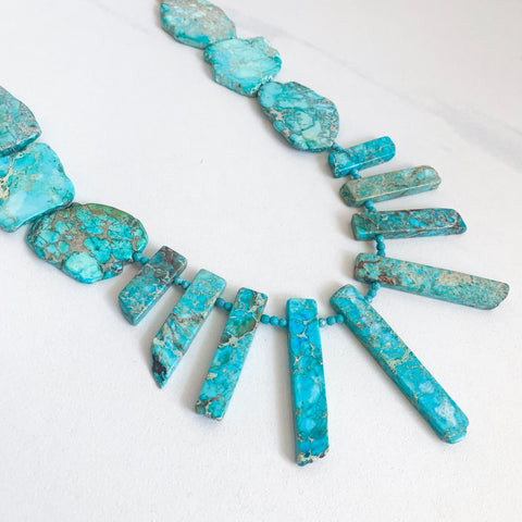 Scout Statement Necklace - Ocean Jasper