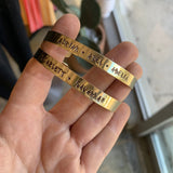 Custom Name / Date / Saying  Cuff