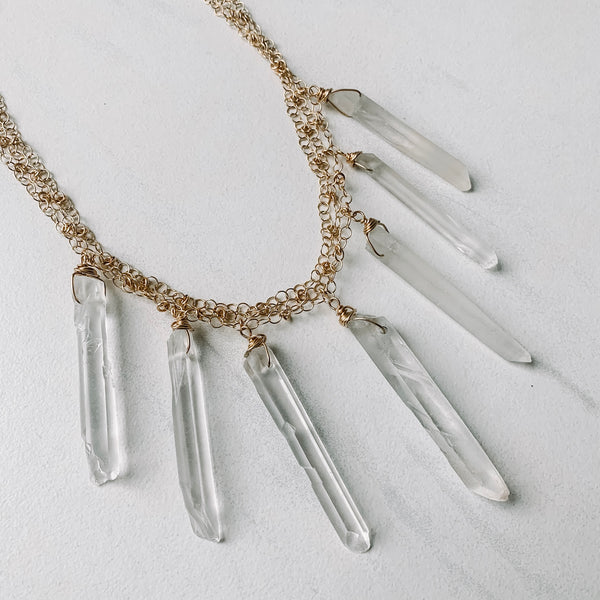 Clear Quartz Multi Necklace