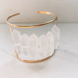 Clear Quartz Statement Cuff