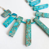 Ocean Jasper Spike Necklace