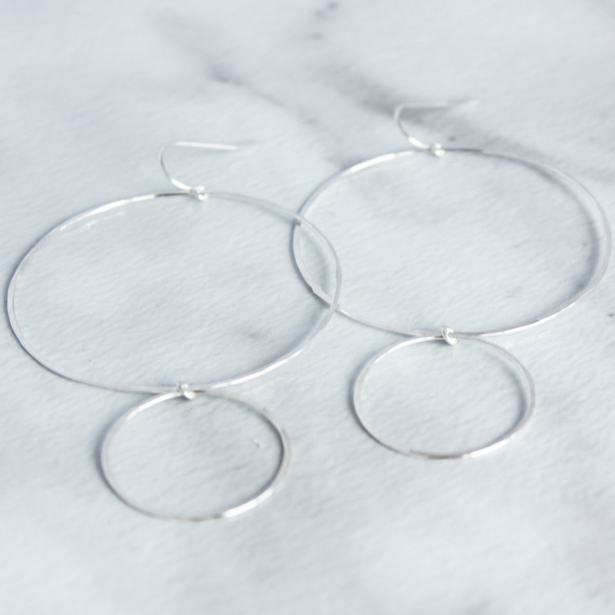 Hand Hammered Momma Hoops