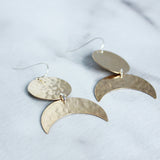 The Disc and Crescent Earrings-M.Liz Jewelry