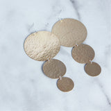 The Triple Disc Earrings-M.Liz Jewelry