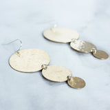 The Triple Disc Earrings-M.Liz Jewelry