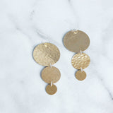 The Triple Disc Earrings-M.Liz Jewelry