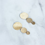 The Triple Disc Earrings-M.Liz Jewelry