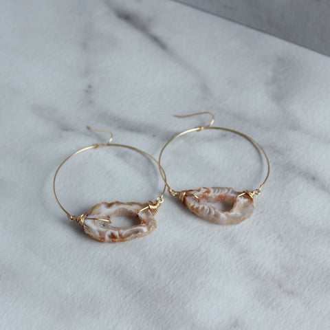 Wire Hoop Geode-M.Liz Jewelry