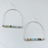 Amazonite Bar U Hoops