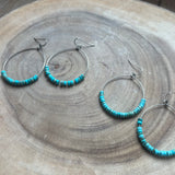 Turquoise Hoops