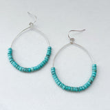 Turquoise Jasper Hoops