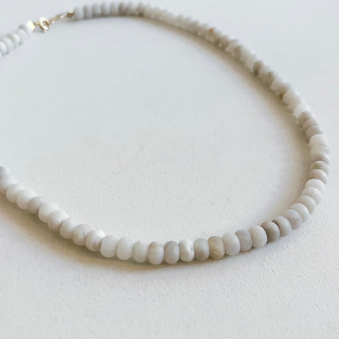 Lace Agate Bead Necklace