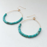 Turquoise Jasper Hoops