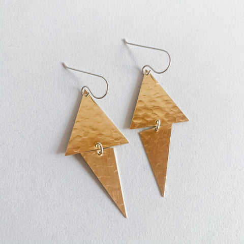 Triangle and Spike Earring