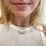 Chrysocolla 5 Bead Necklace