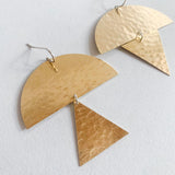 Half Moon and Triangle Earring