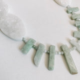 Scout Statement Necklace - Druzy and Jade